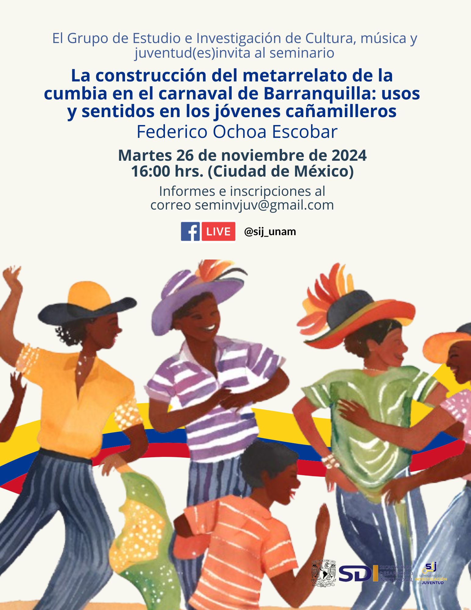 La construcción del metarrelato de la cumbia en el carnaval de Barranquilla: usos y sentidos en los jóvenes cañamilleros